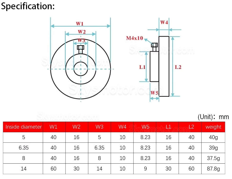 アルミニウム合金製ステッピングモーター用ハンドホイール 5mm/6.35mm/8mm/14mm Nema 17/23/34 ステッピングモーター用